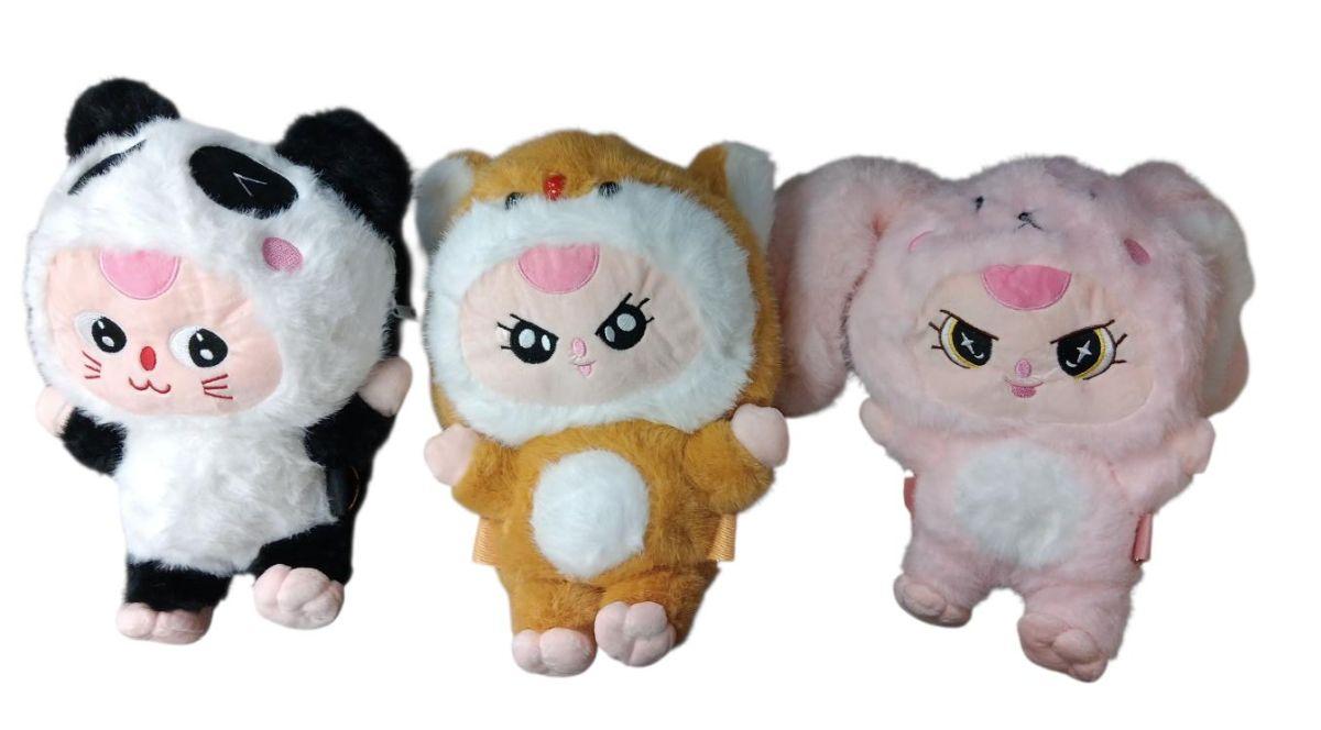 Plush Cute Baby 3 Color Backpack Assorted image