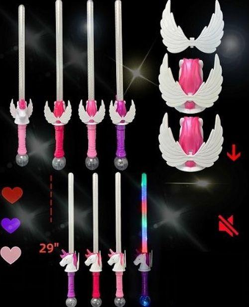 LED 29"-Winged Unicorn Light Wand (2559) image