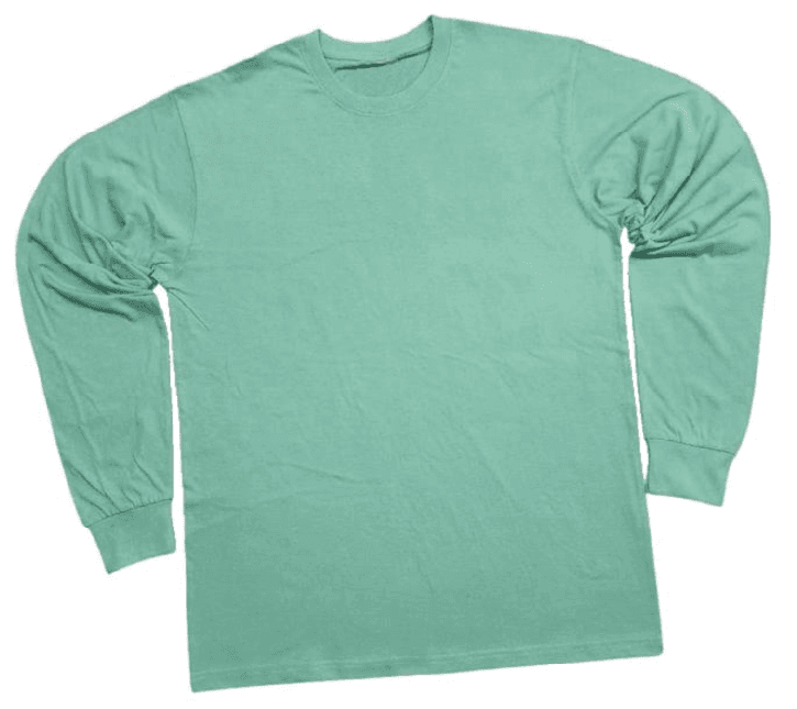 Long Sleeve T-shirts - Seafoam Green (Pack of 12)