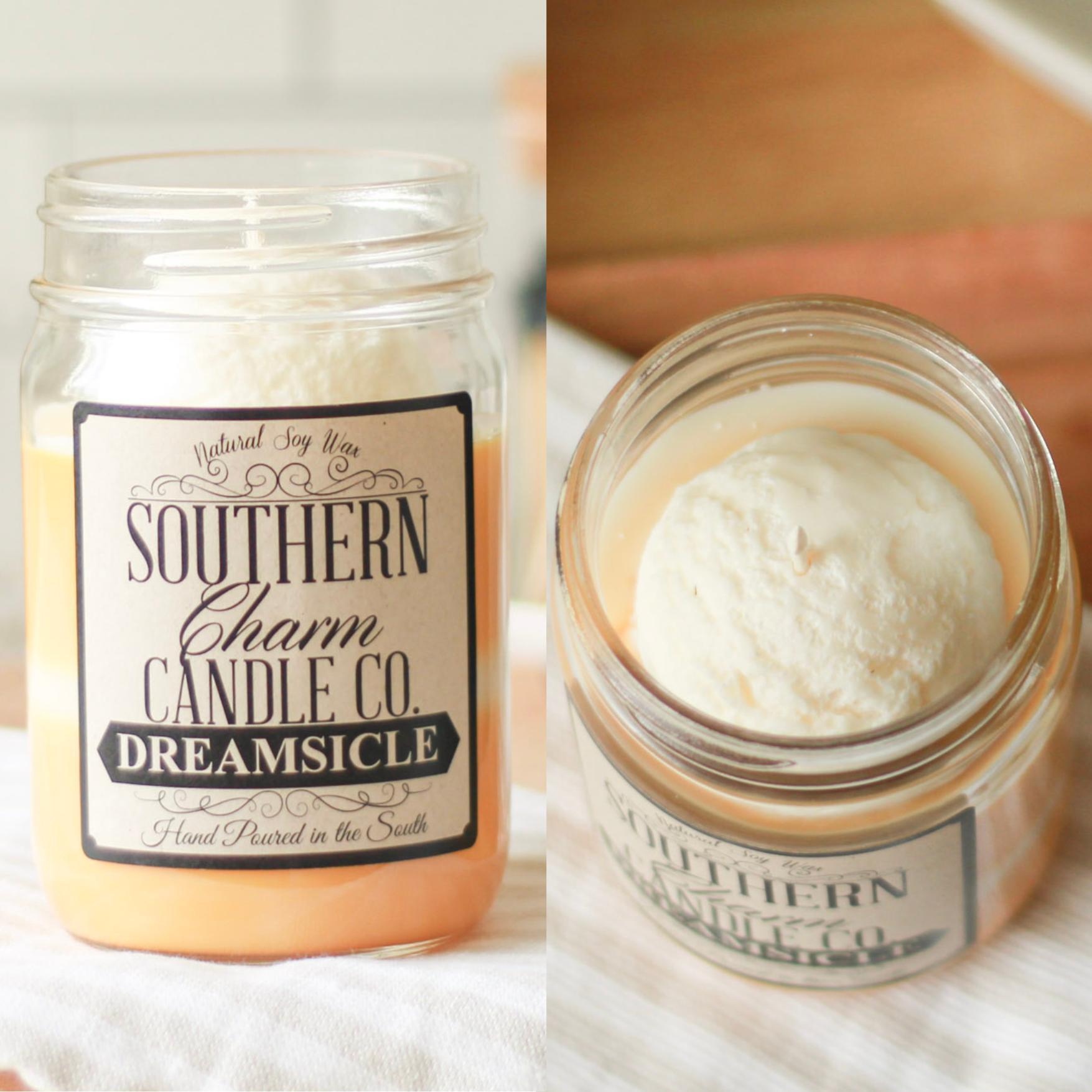 DREAMSICLE SOY WAX HAND POURED CANDLE 12 OZ image