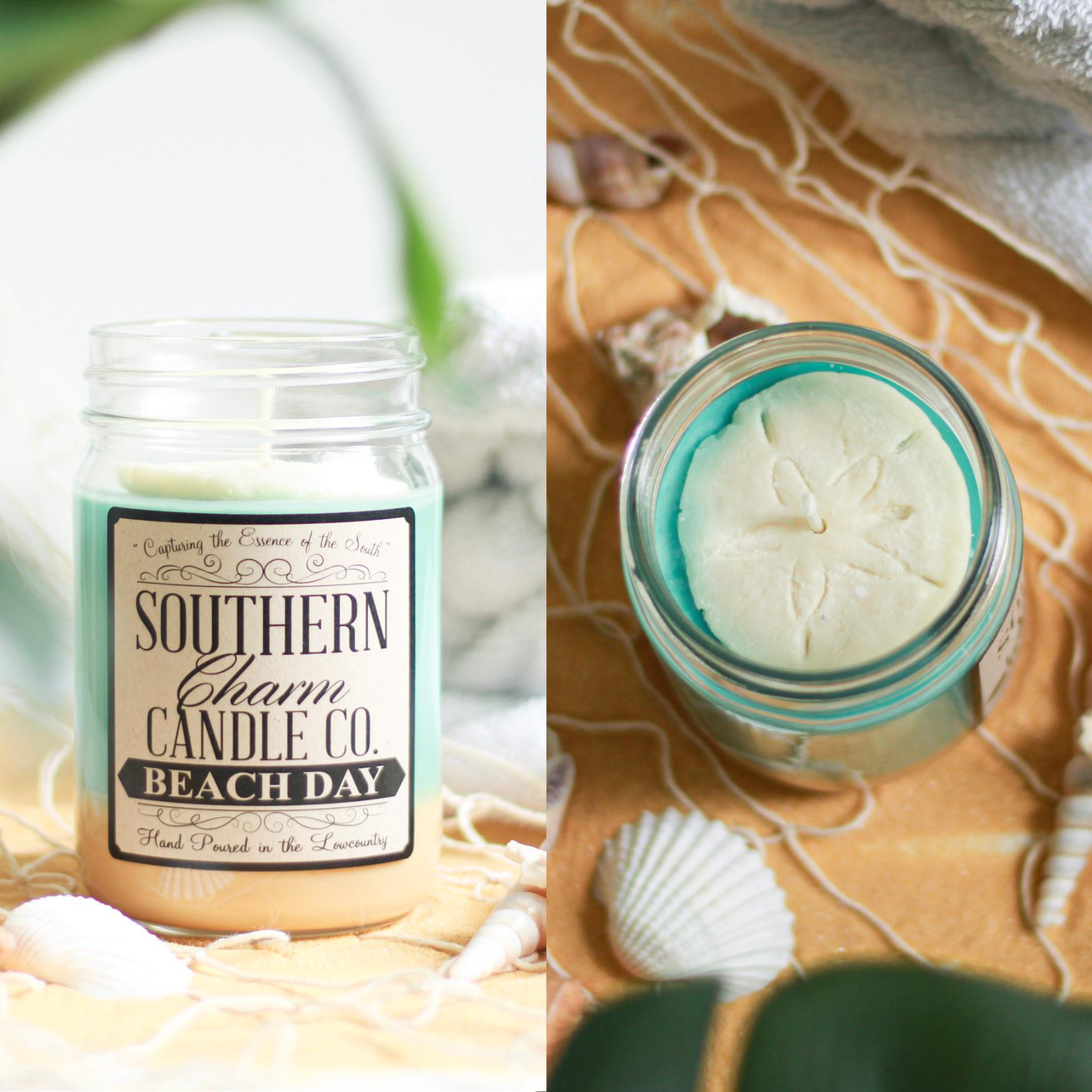 BEACH DAY SOY WAX HAND POURED CANDLE 12 OZ image