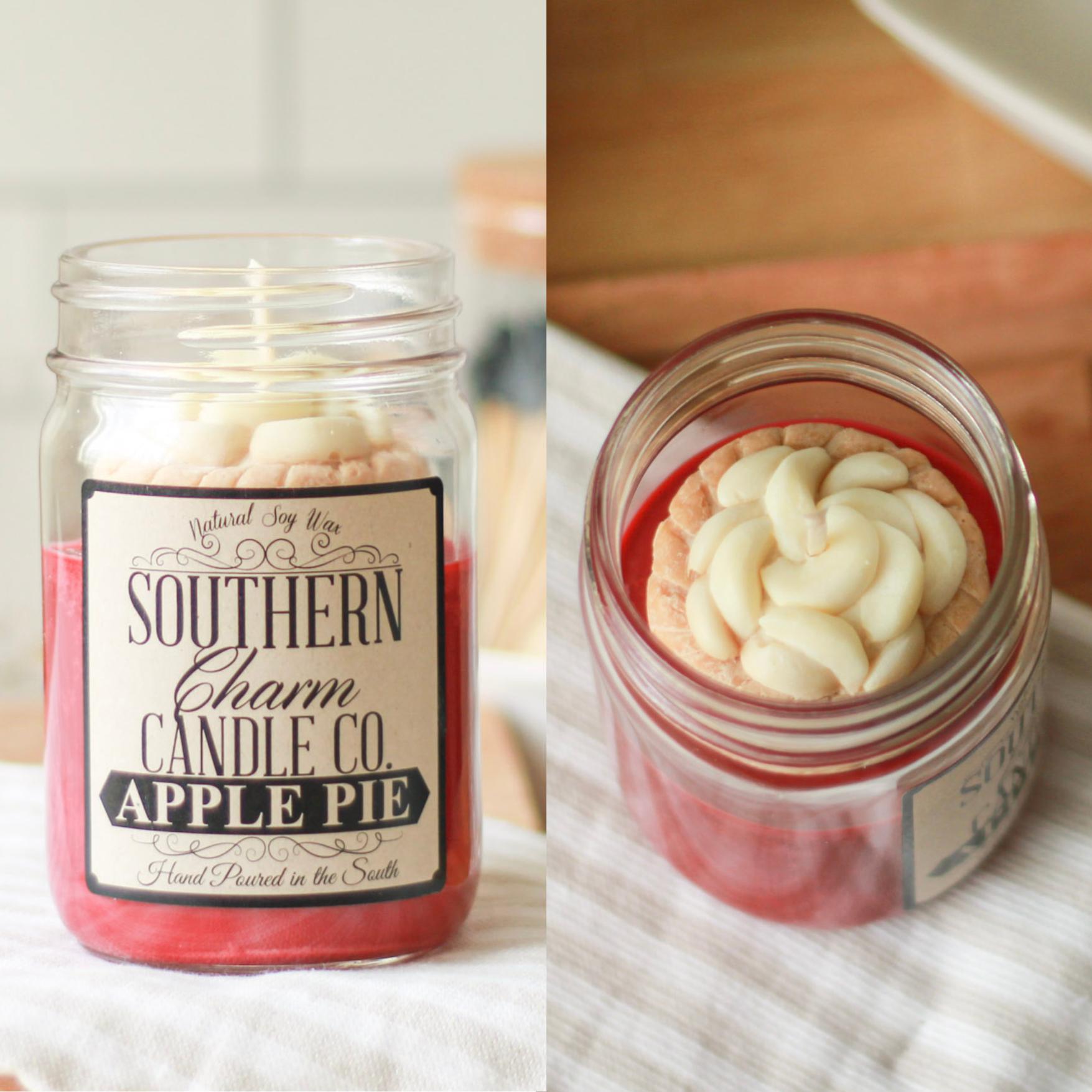 APPLE PIE SOY WAX HAND POURED CANDLE 12 OZ image