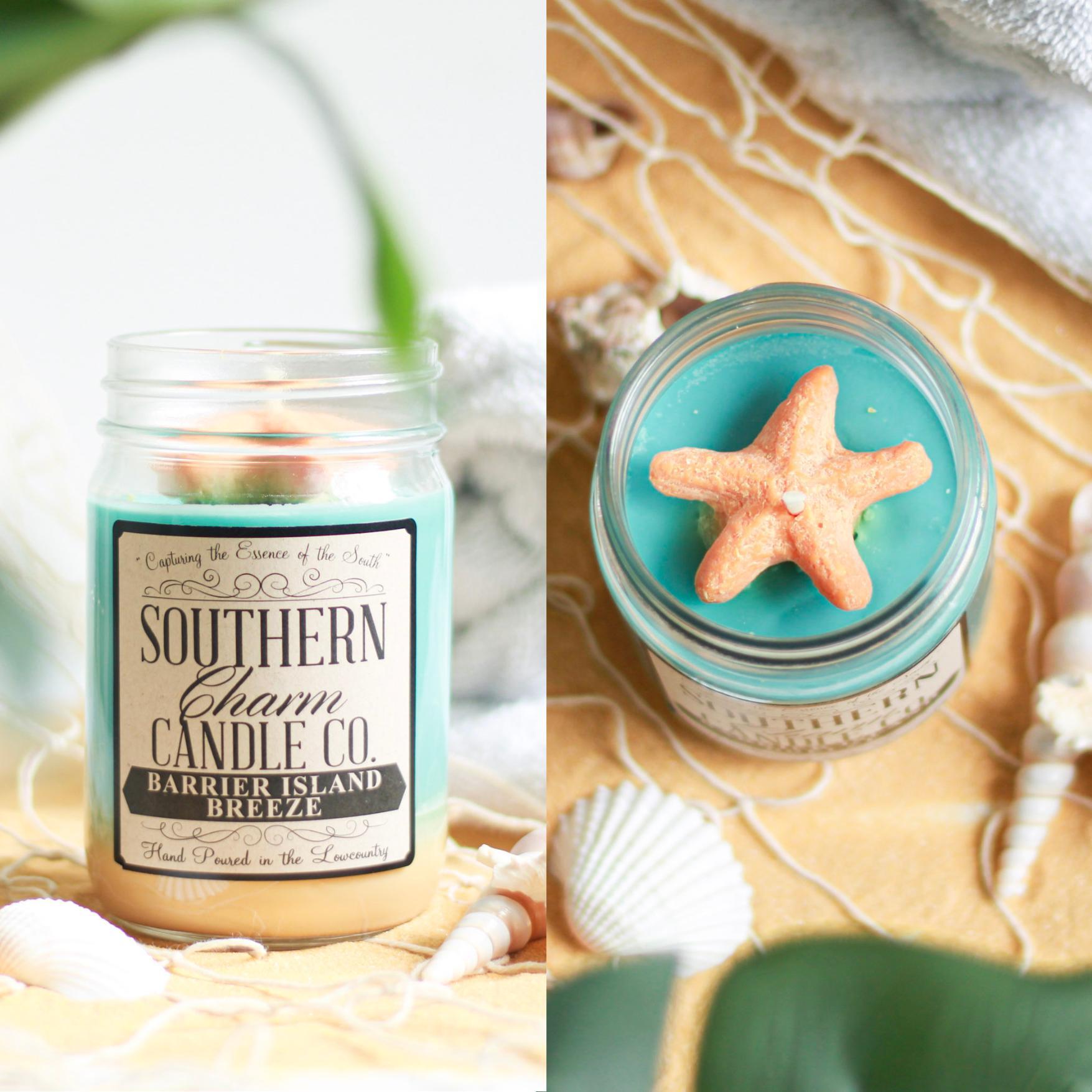 BARRIER ISLAND BREEZE SOY WAX HAND POURED CANDLE 12 OZ image
