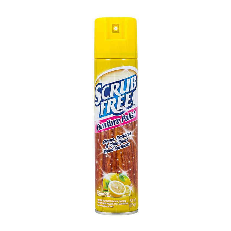 Scrub Free Furniture Polish - 9.7oz/275g - Cleans Restores & Conditions Wood Surfaces - Lemon image