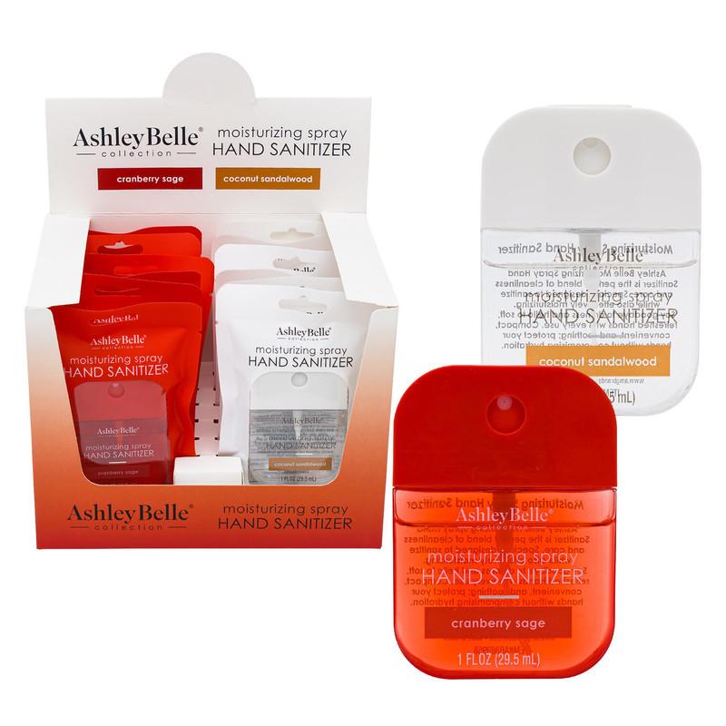 Ashley Belle Moisturizing Spray Hand Sanitizer 1oz, Cranberry Sage and Coconut Sandalwood Assorted image