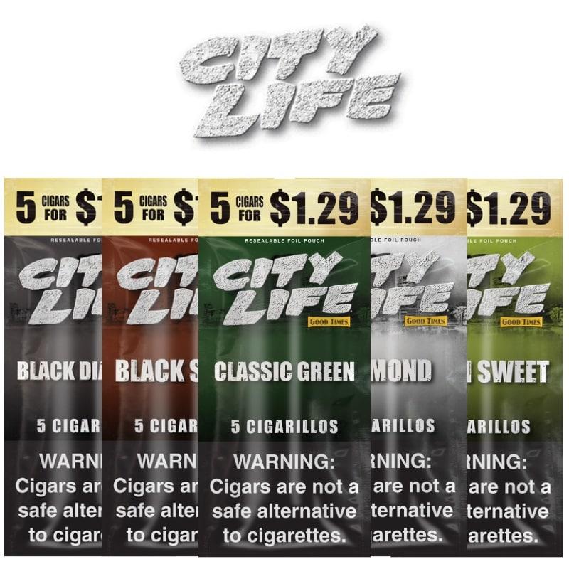 City Life™ 5 for $1.29 by Good Times 5pk- 15 / Display