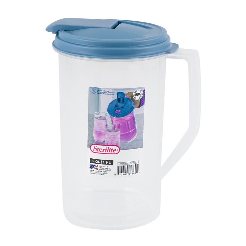 Sterilite 2 Quart Round Plastic Pitcher image