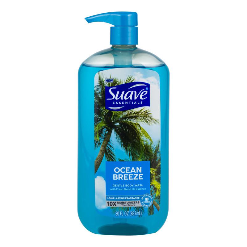 Suave Soothing Body Wash, 30 fl oz, Ocean Breeze image