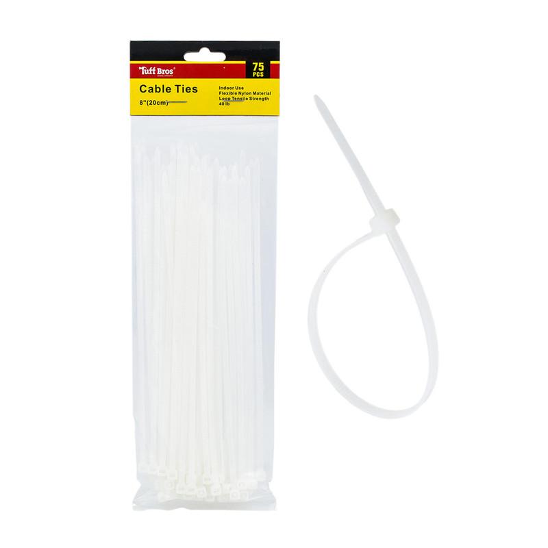Tuff Bros 8" Cable Ties, 75pcs image