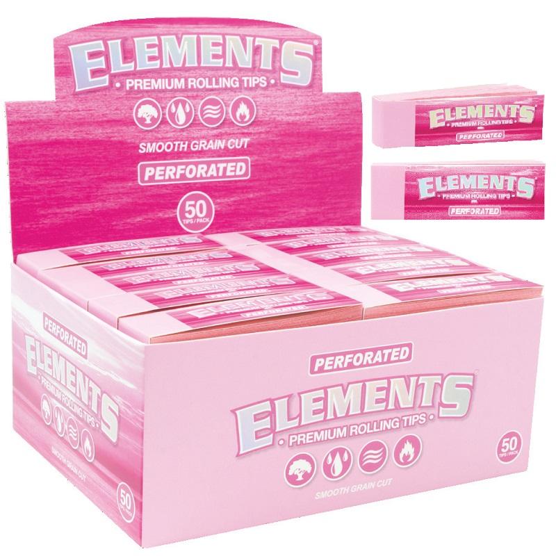 ELEMENTS® Pink Perforated Tips 50CT/BX 20BX/CS