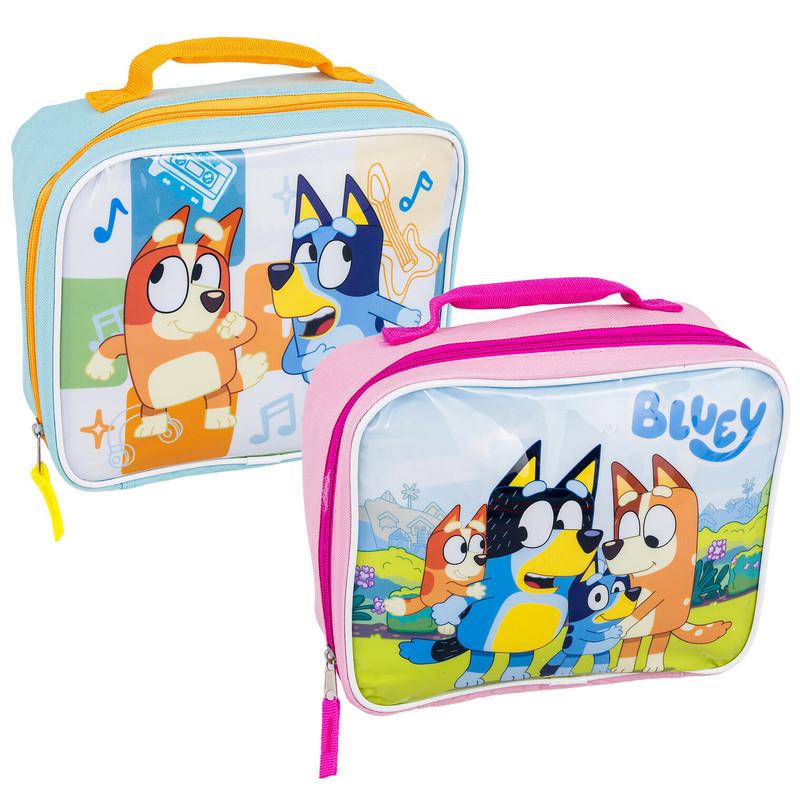 Bluey Kids Rectangle Insulated Lunch Bags, 9.25", Assorted image