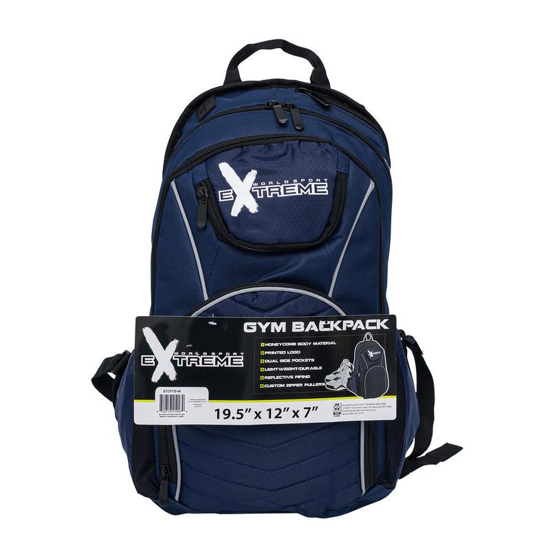 World Sport Extreme Unisex Gym Backpack, Black image