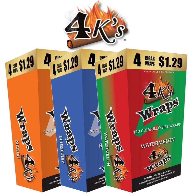 4k’s® Wraps by Good Times® 4 for $1.29 – 30 Pouches / Display image