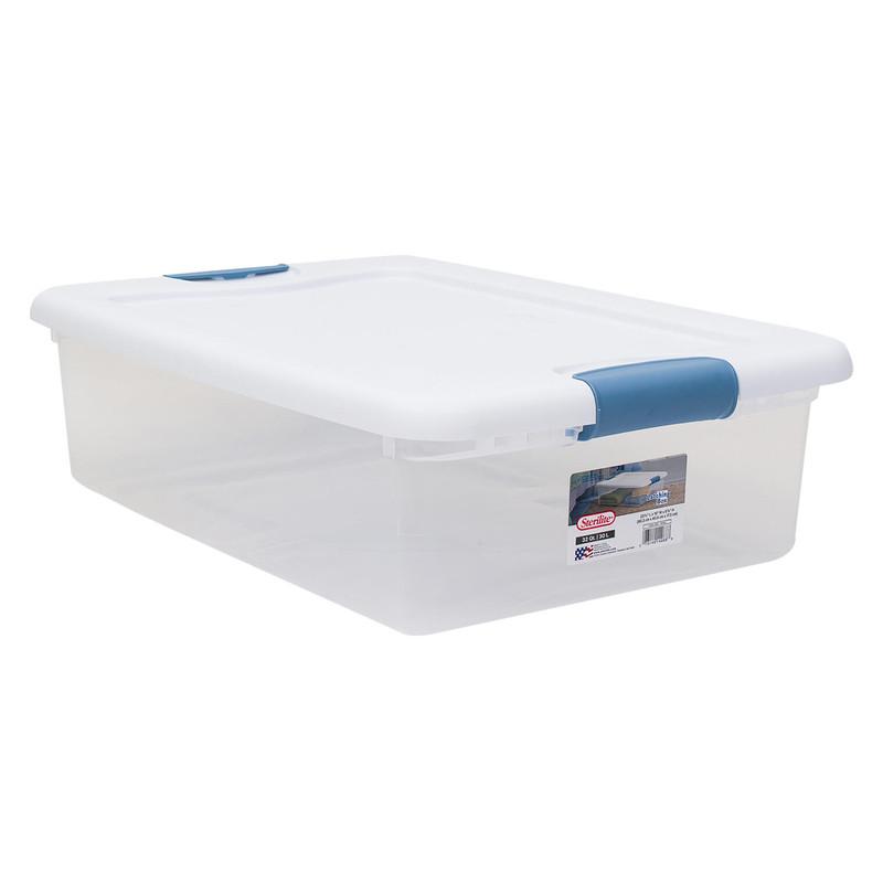 Sterilite Storage Box W/ Latching Lid- 32qt image
