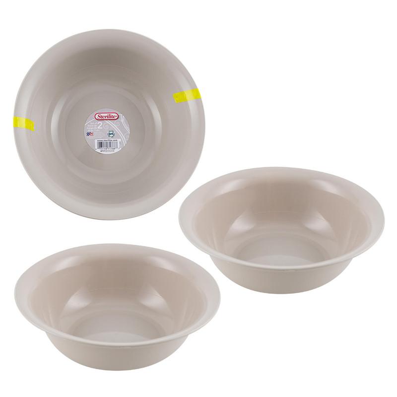 Sterilite Plastic Bowl Set of 2, 49oz image