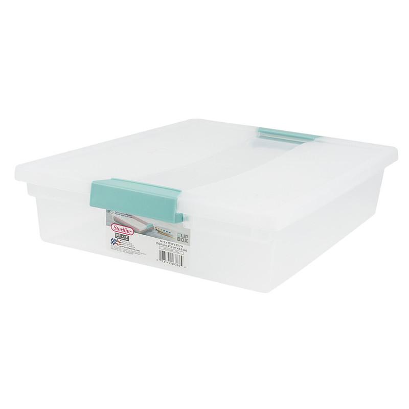 Sterilite14-inch Blue Latched Storage Box image