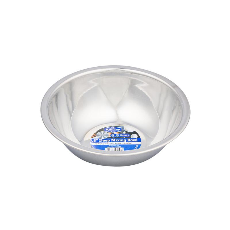 Stainless Steel 5.5" Deep Mixing Bowl, 0.5 Quart