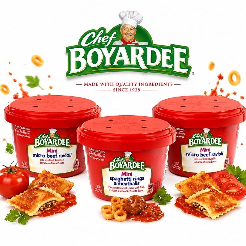 Chef Boyardee Mini Microwavable Meal 7.5oz Bowls – 12 / Case image