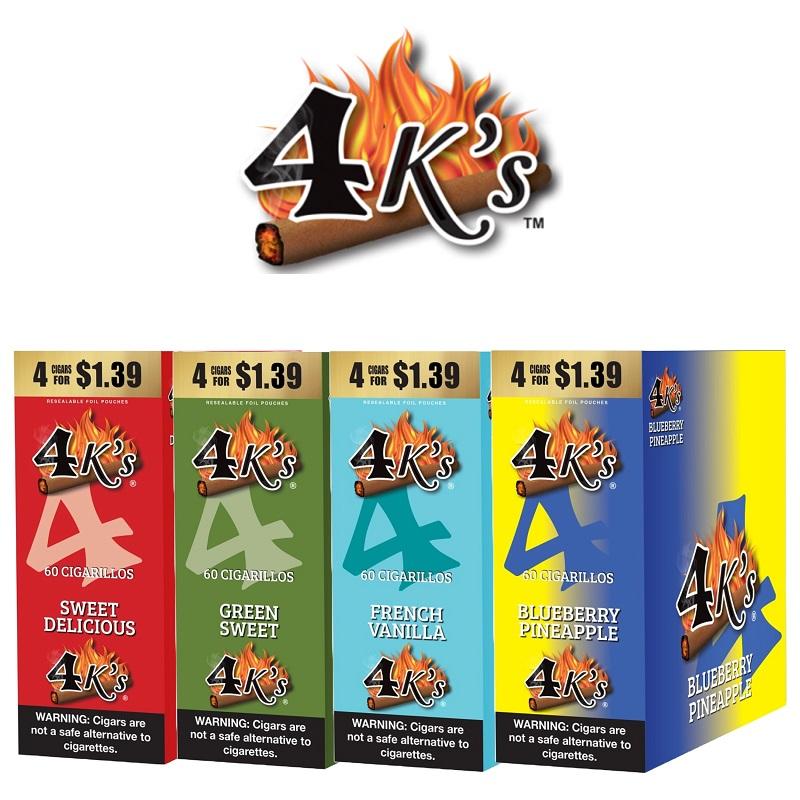4k’s® Cigarillos by Good Times® 4 / $1.39 – 15 / Display image
