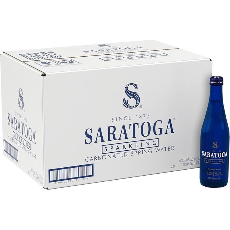 Saratoga® Sparkling Water 12oz Glass Bottle – 24 / Case image