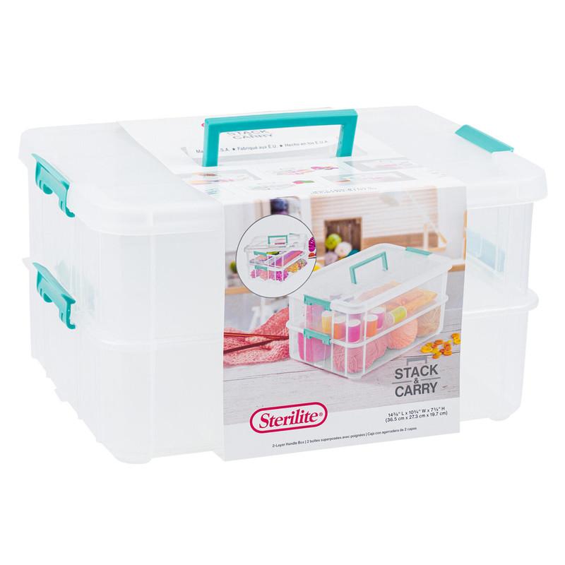 14-inch Sterilite 2-Layer Handle Box image