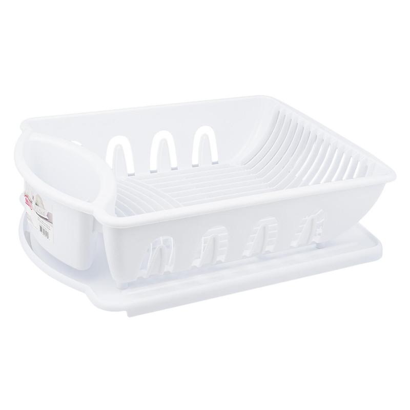 2pc Large Sterilite Dish Drainer - White image