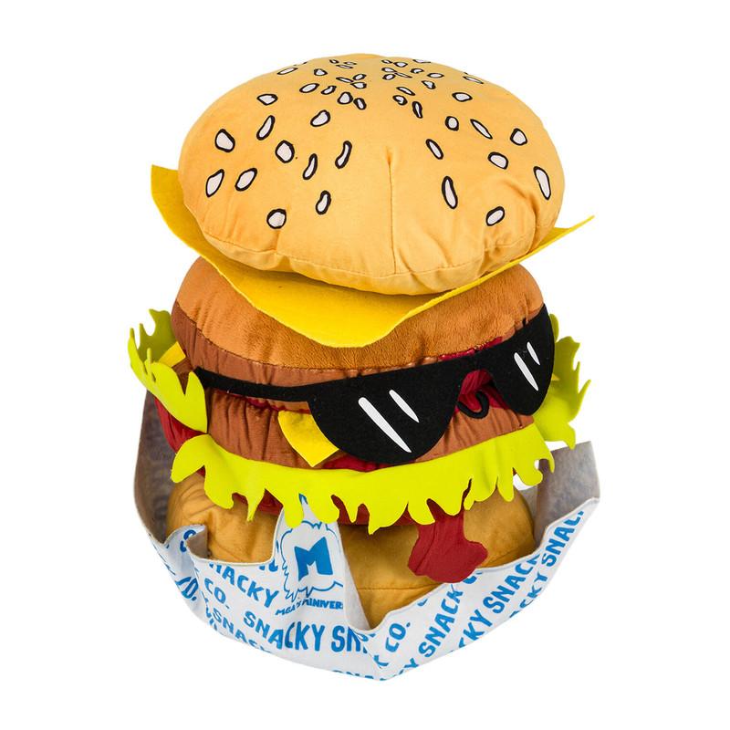 Miniverse Food Cheeseburger Detachable Cuddle Pillow Buddy, 16in x 8in image