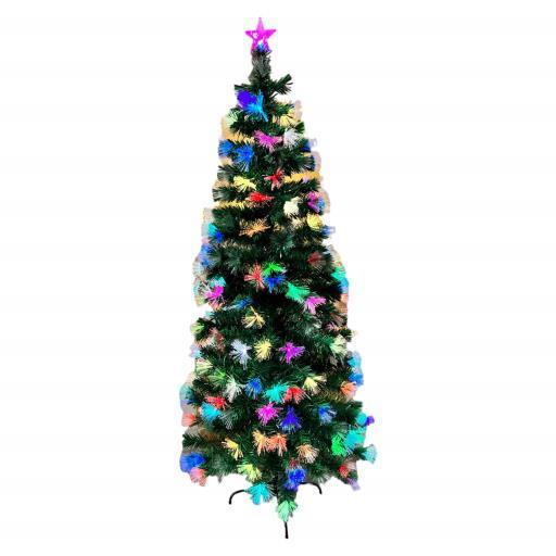 Christmas Tree Pre-Lit With Multi Color Led 6.8Ft image