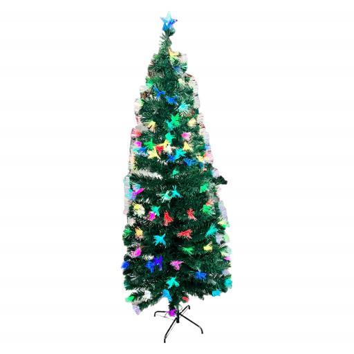 Christmas Tree Pre-Lit With Multi Color Led 7.8Ft image