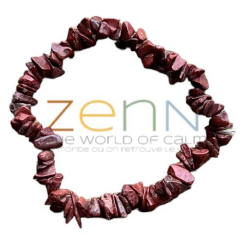 Red Jasper Stone Chip Bracelet Soothes The Nerves Restores Balance And Aligns The Chakras 8Mm image