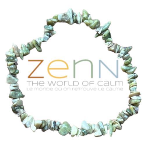Serpentine Stone Chip Bracelet Bring Happiness Success And Friendliness 8Mm image