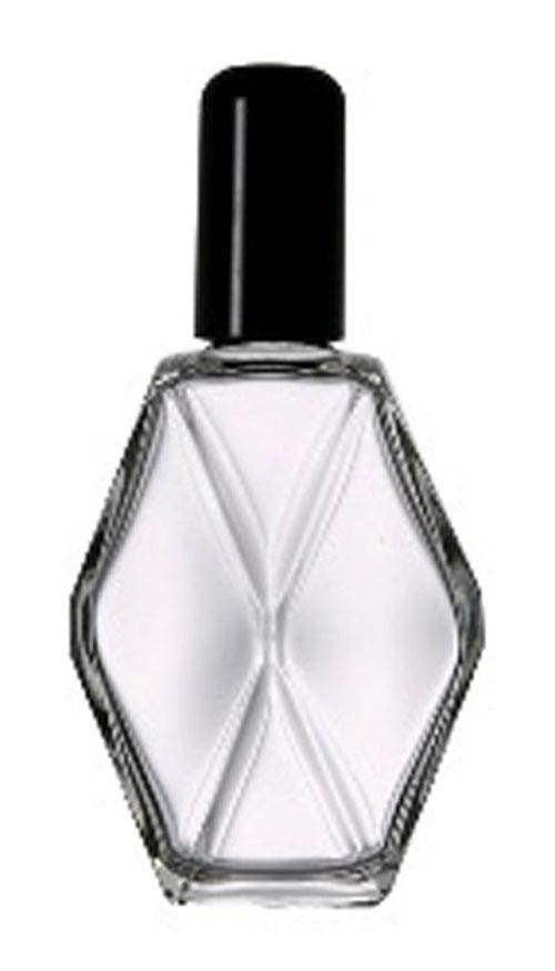 DIAMOND SHAPE 60 ML (2 oz.) PERFUME BOTTLE WITH BLACK CAP 1 pc image