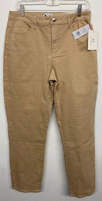 Halston ladies beige denim jeans