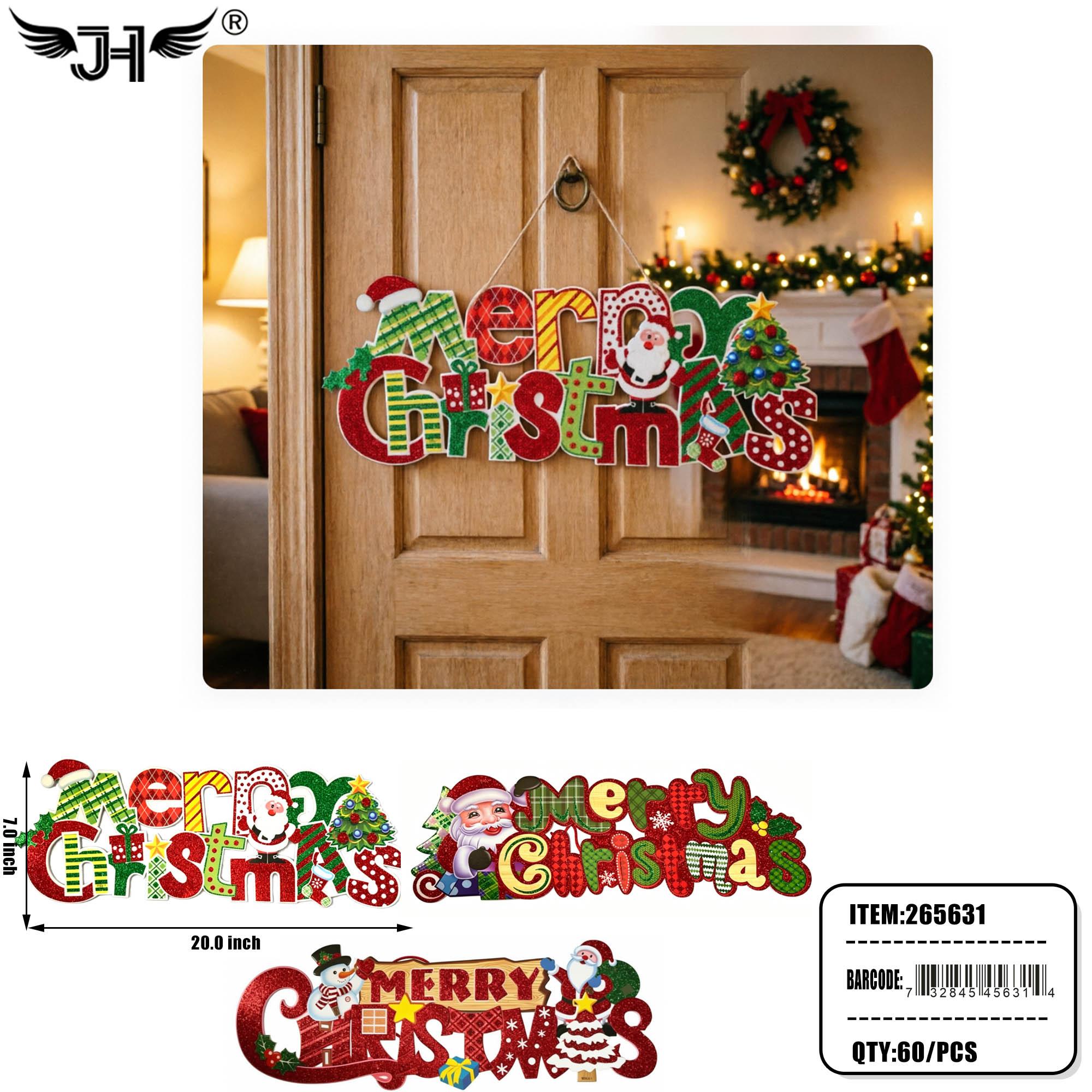 CHRISTMAS DECORATION - HANGING DECORATION 2 ASST 5DZ/CS image