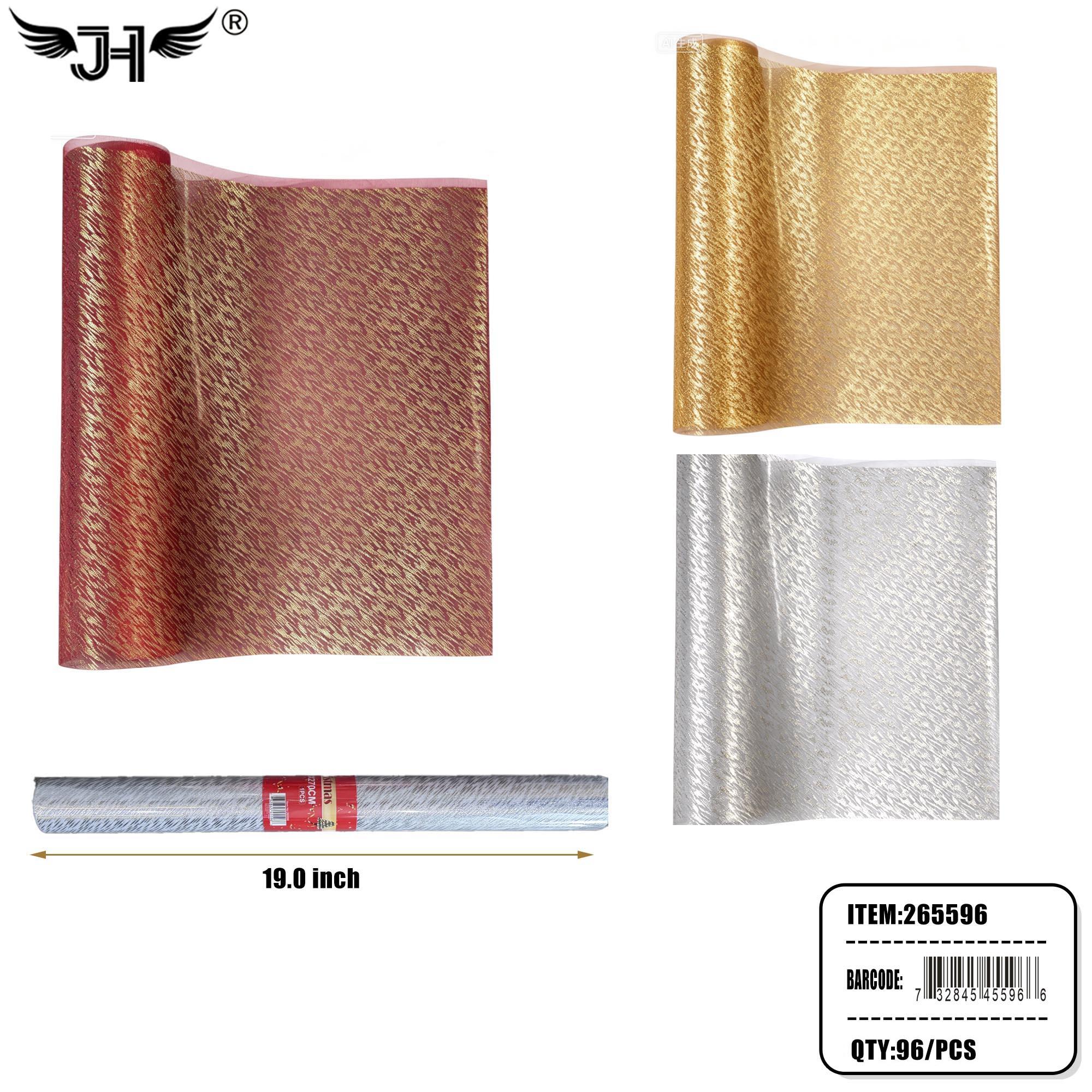 PARTY SUPPLY - 22" FLORAL MESH WRAP ROLL (6PC) 16PK/CS image