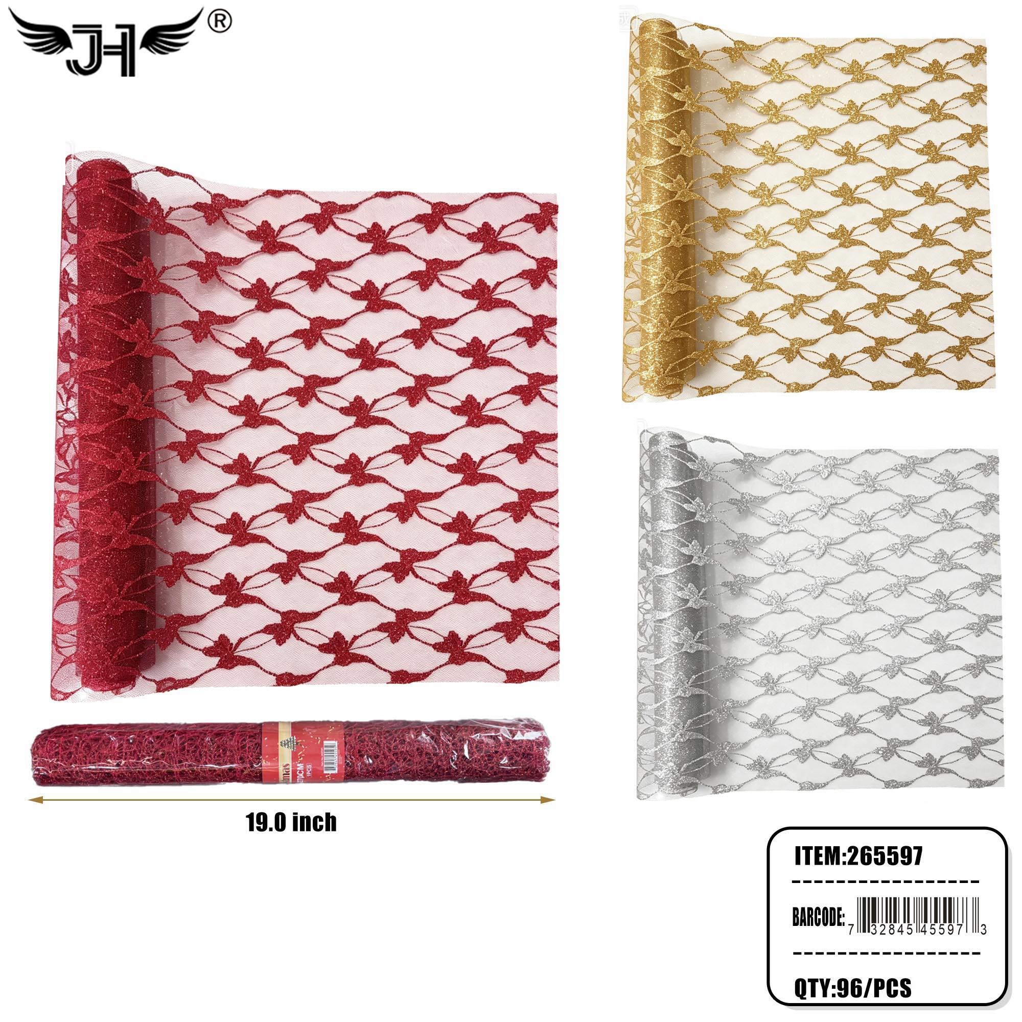 PARTY SUPPLY - 19" BUTTERFLY MESH WRAP ROLL (6PC) 16PK/CS image