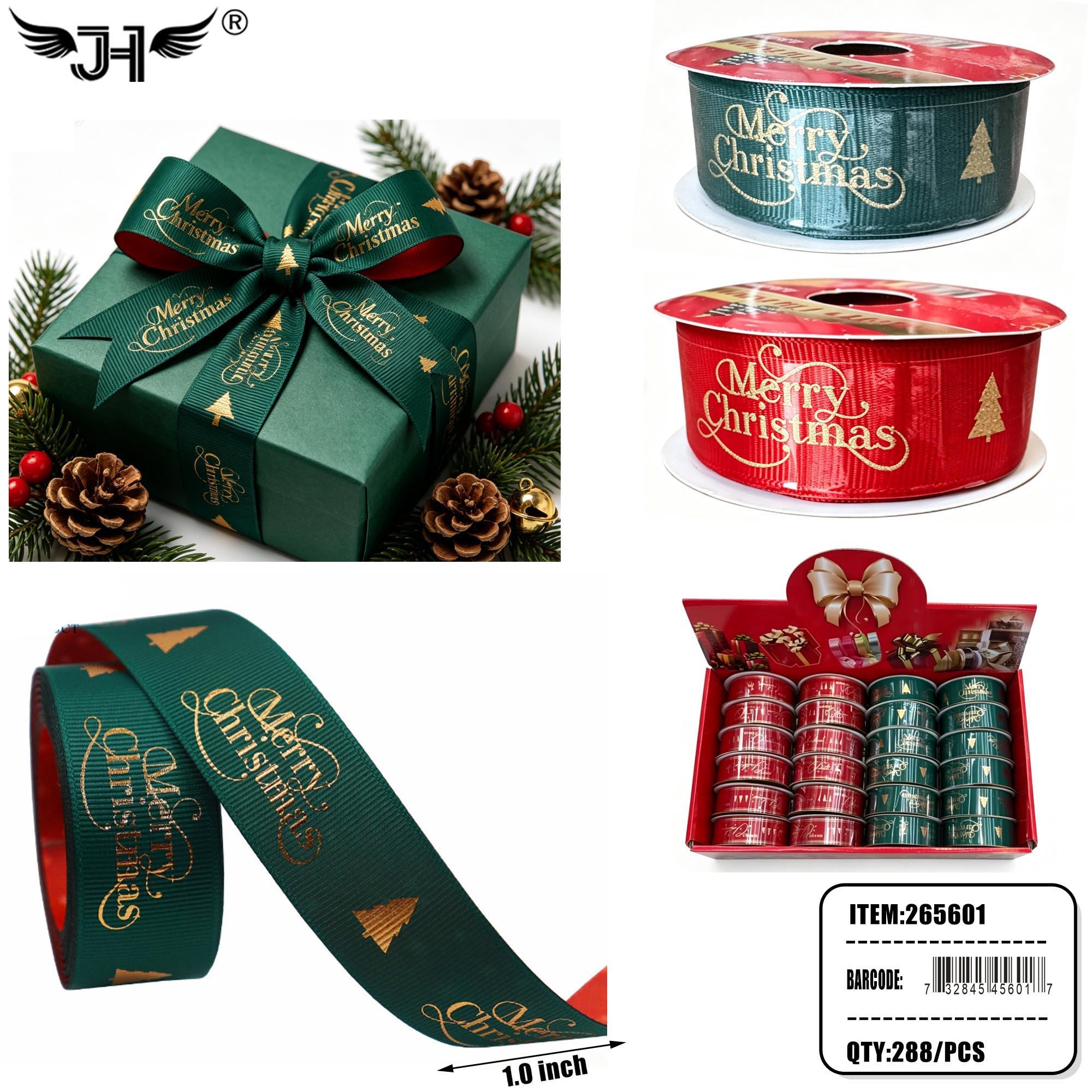 CHRISTMAS - RIBBON MIX 2 COLOR (24PC) 12BX/CS image