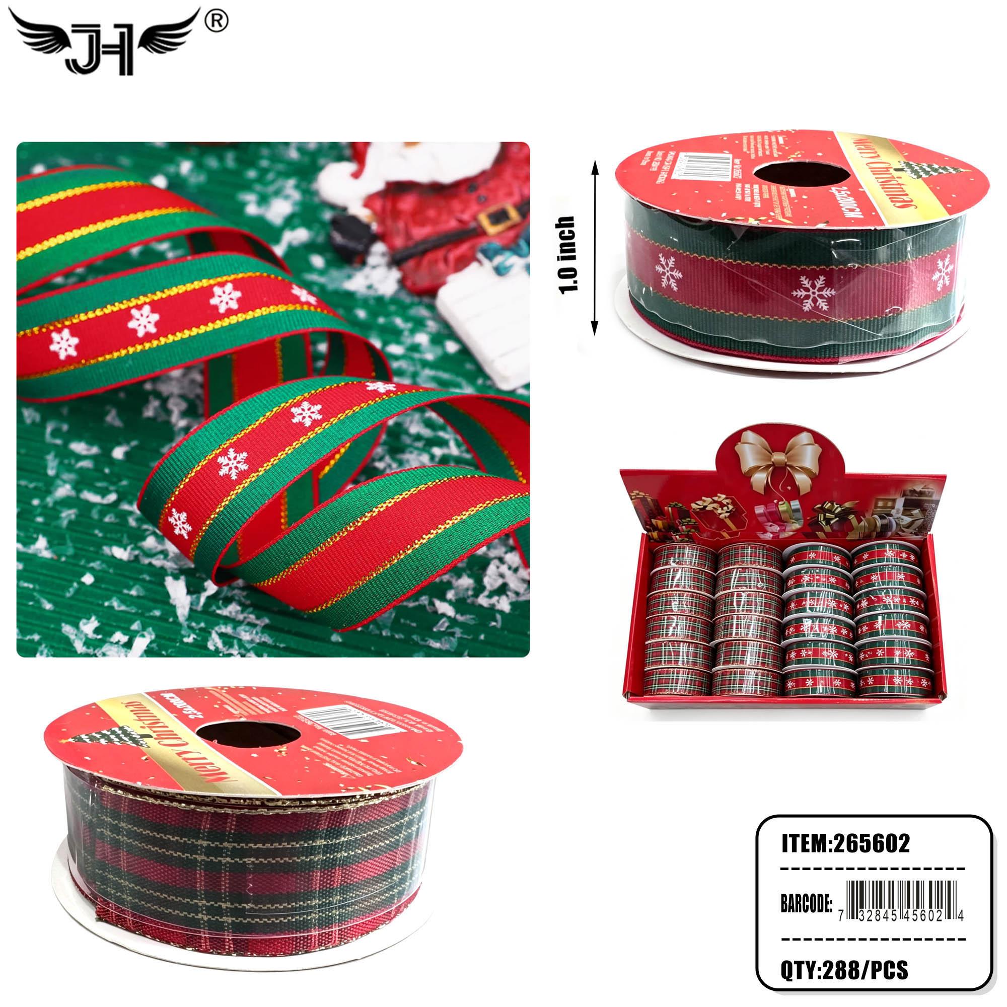 CHRISTMAS - RIBBON MIX 2 COLOR (24PC) 12BX/CS (265602) image