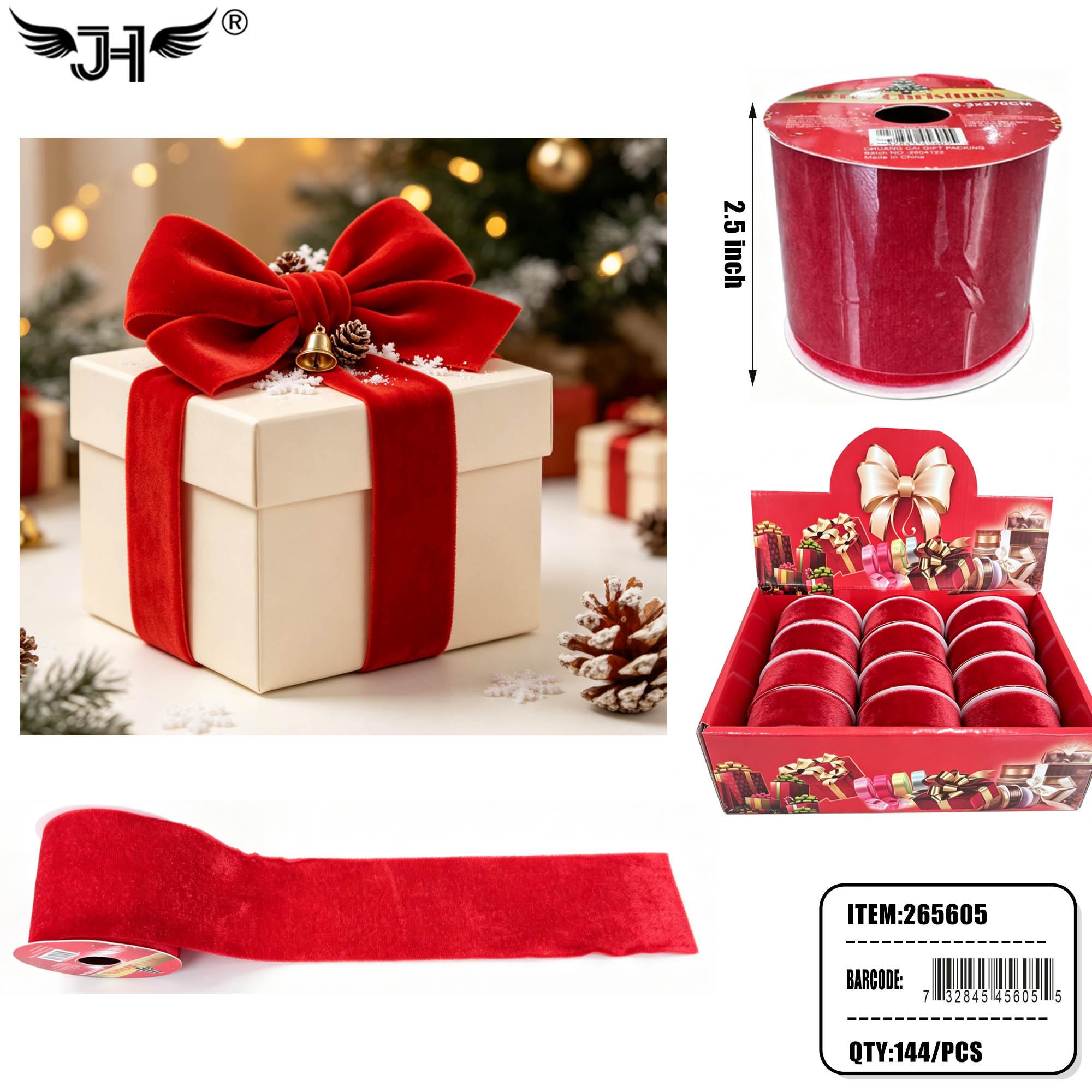 CHRISTMAS - RIBBON RED COLOR 12DZ/CS image