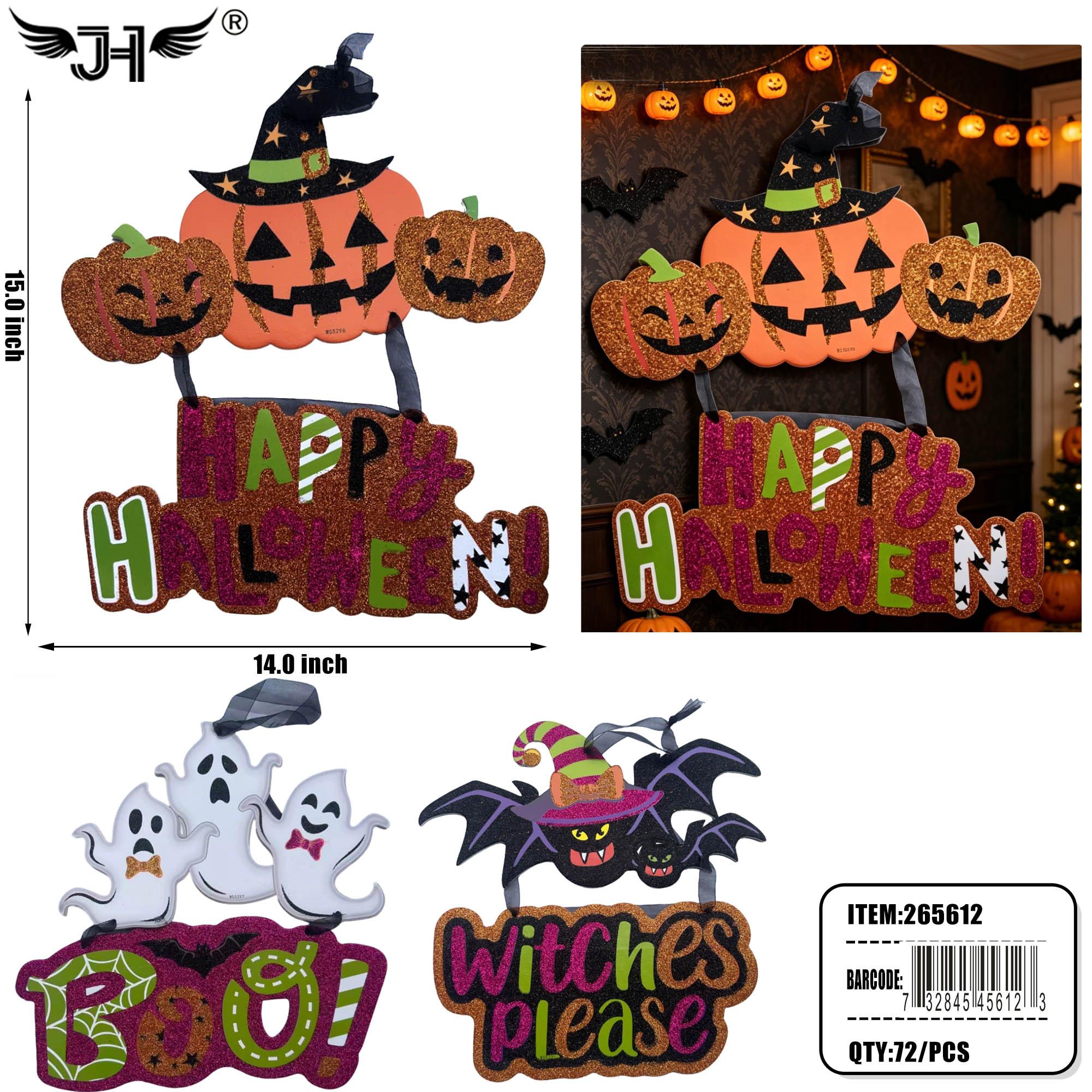 HALLOWEEN DECORATION - HANGING 3 ASST 6DZ/CS image