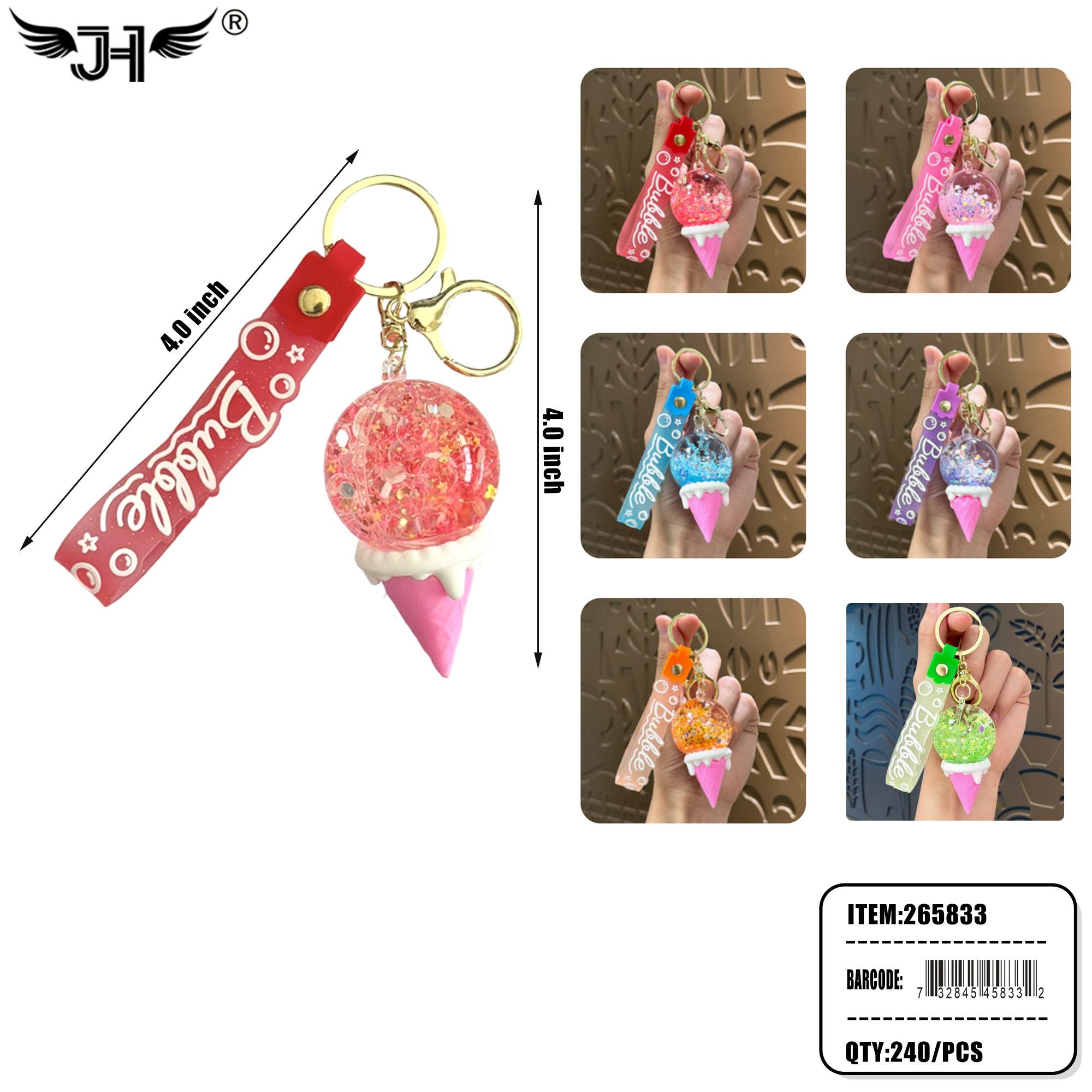KEYCHAIN - ICE CREAM MIX 6 COLOR 20DZ/CS image