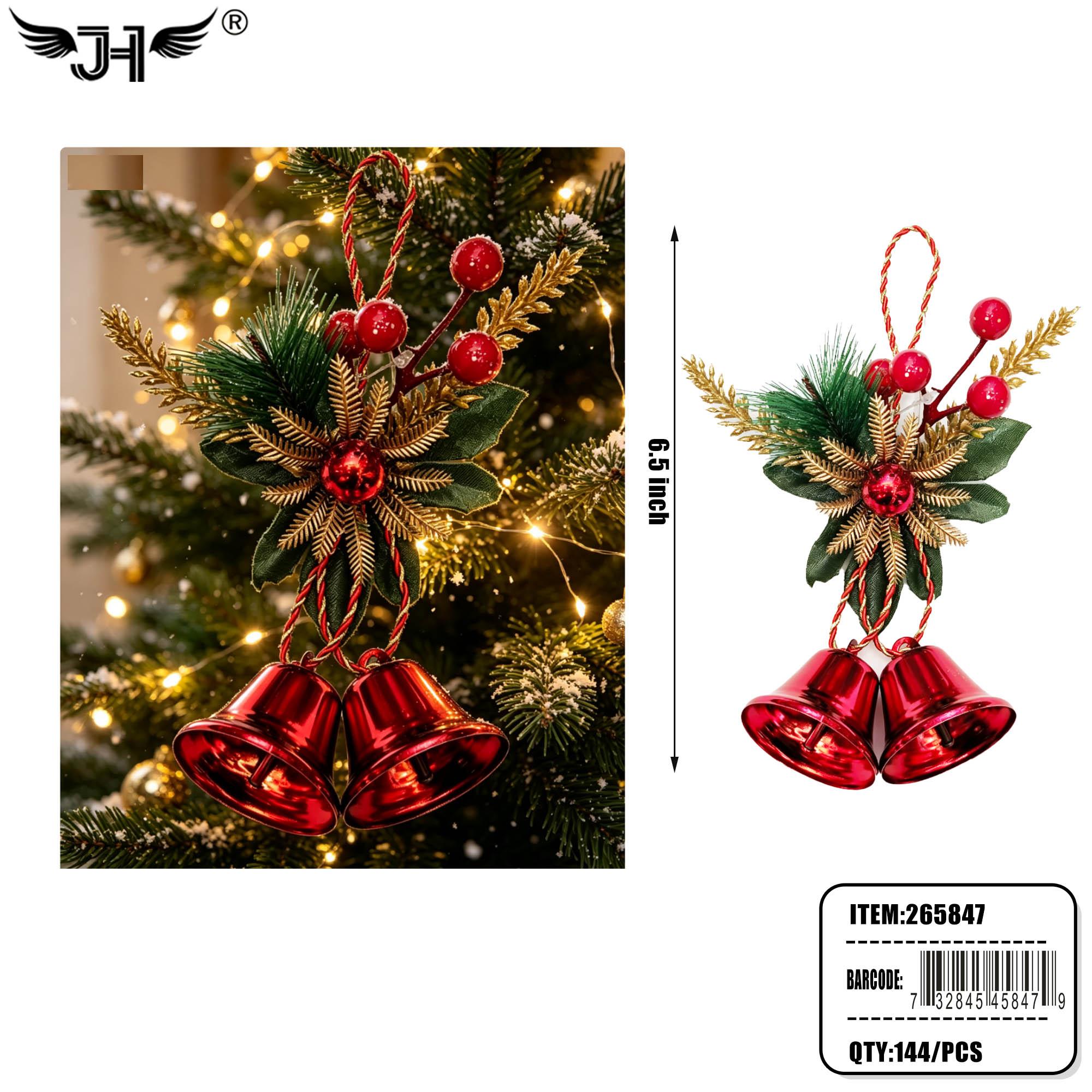 CHRISTMAS DECORATION - HANGING RINGBELL 12DZ/CS image