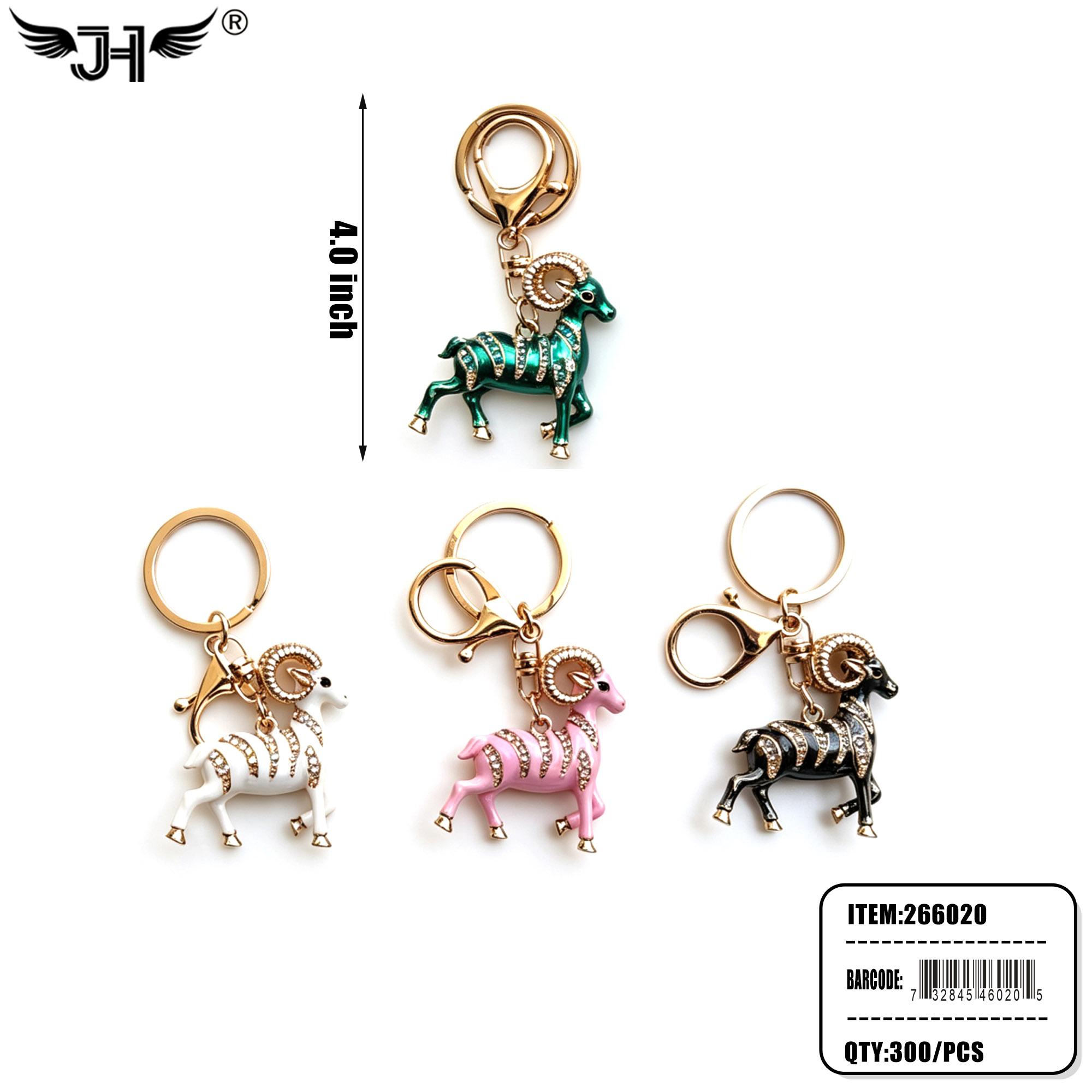 KEYCHAIN - GOAT RHINESTONE 4 COLOR MIX 25DZ/CS image