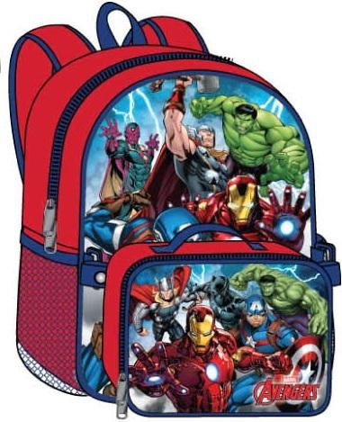 BACKPACK W/ LUNCH BOX - 16" AVENGERS 24PC/CS image