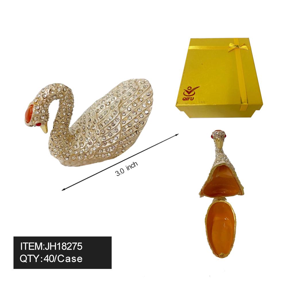 METAL JEWELRY BOX - SWAN 10PC/4BX/40PC/CS image