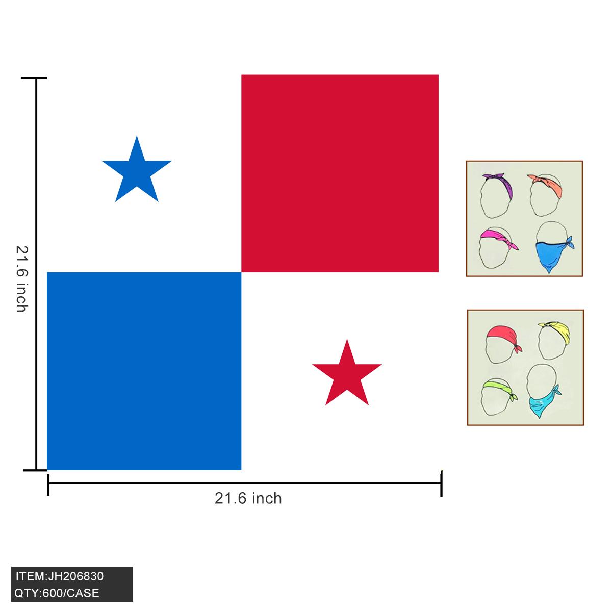 COUNTRY BANDANA - PANAMA 22" x22" 25DZ/CS image