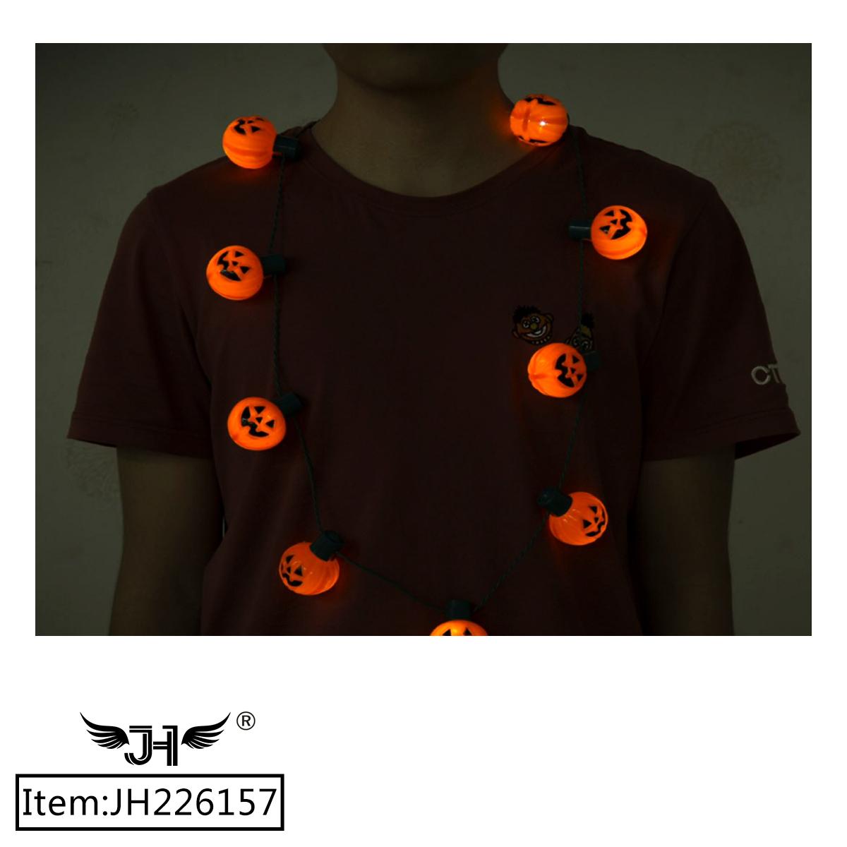 HALLOWEEN - NECKLACE LIGHT PUMPKIN 9 BULBS 6DZ/2BX/12DZ/CS image