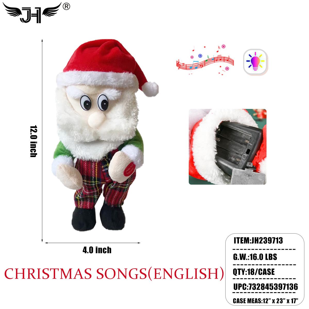 CHRISTMAS SANTA - DANCING & SINGING 18PC/CS image