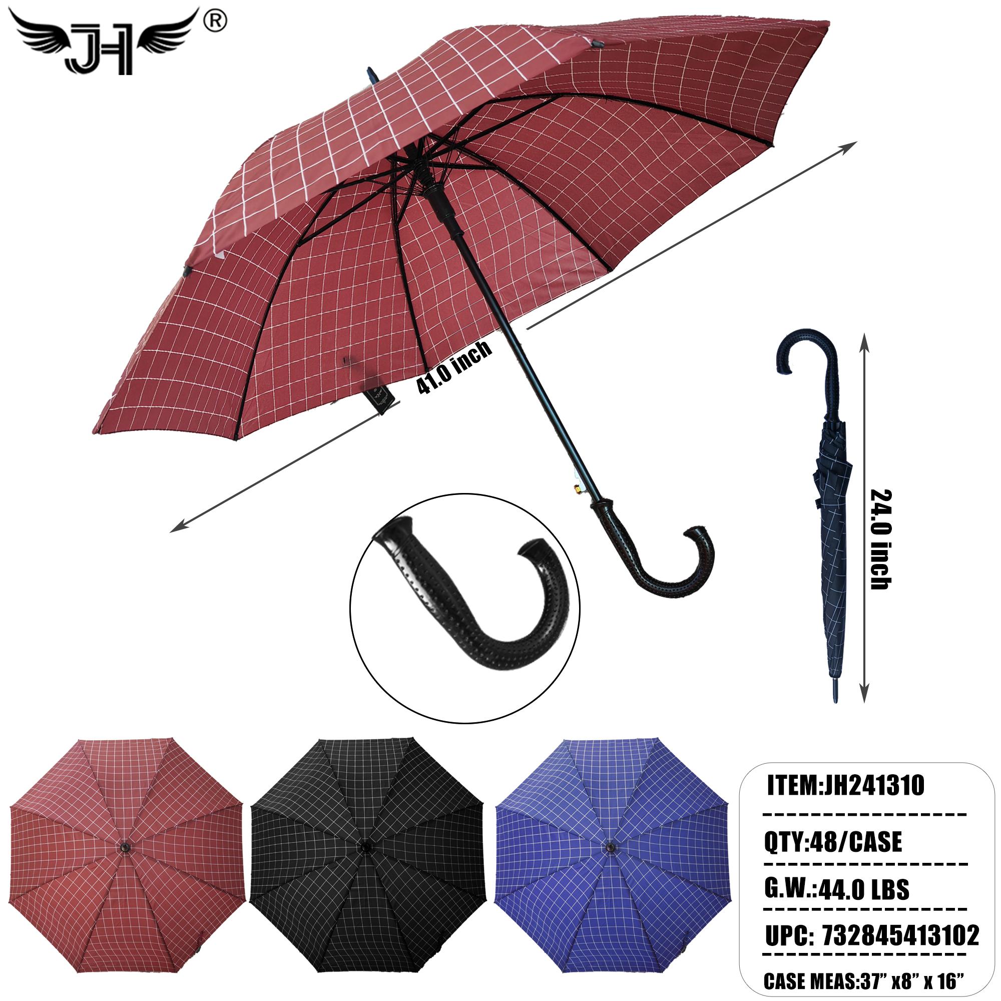 UMBRELLA - J HANDLE LONG STICK LATTICE 41" 12PC/4DZ/48PC/CS image