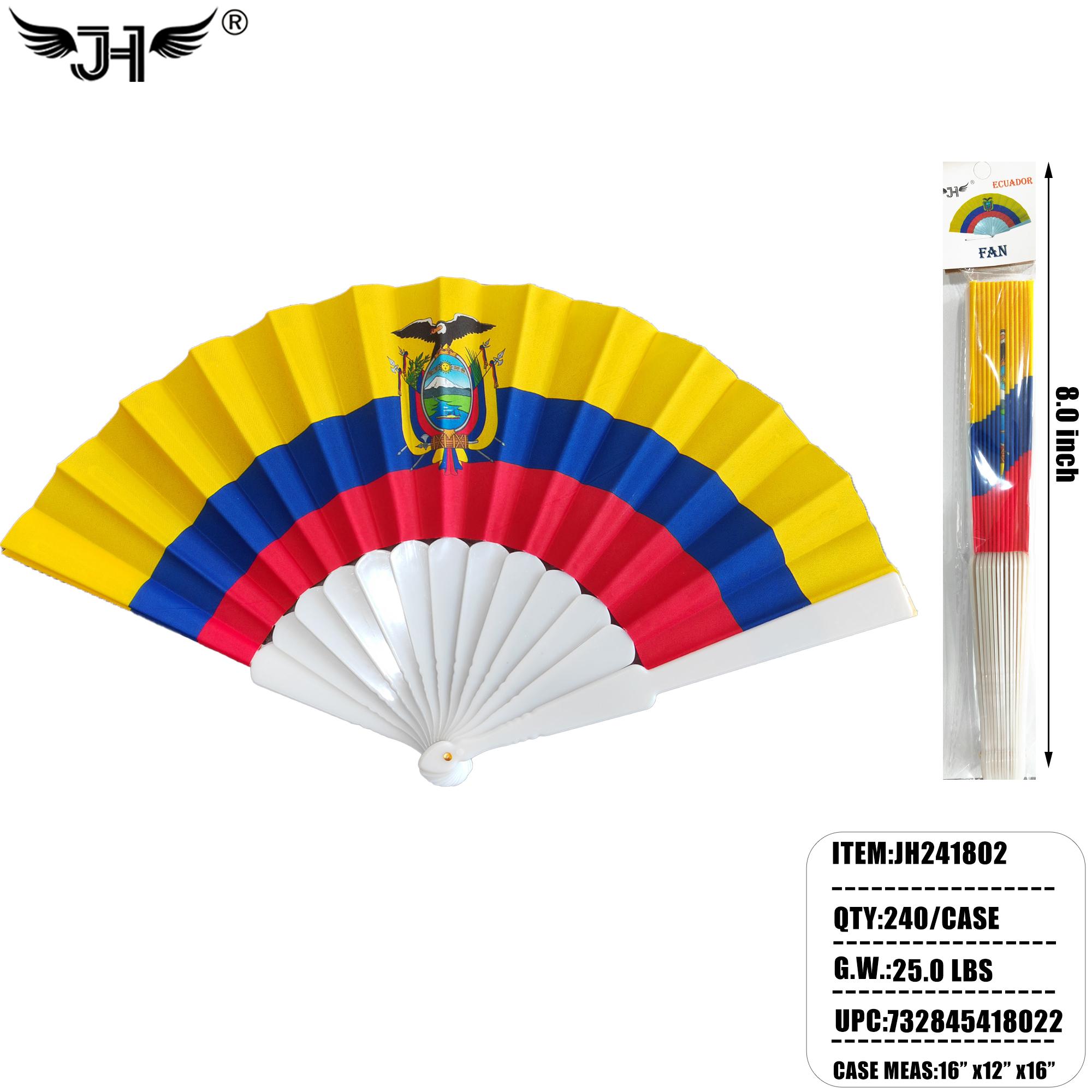 HAND FAN - 16.5"X11" ECUADOR 20DZ/CS image
